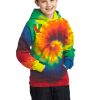 Youth Tie Dye Pullover Hooded Sweatshirt Thumbnail